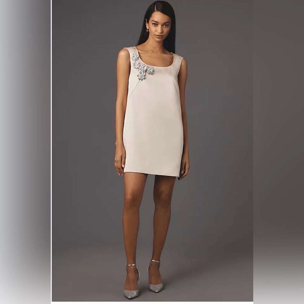 Anthropologie Mare Mare Sleeveless Scoop-Neck Shift Mini Dress - Picture 1 of 12
